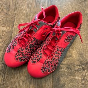 Pink Cheetah Print Pumas
